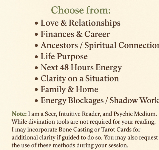 Choose Your Areas Of Focus- Reading