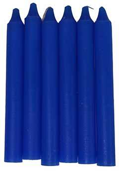 Blue Ritual Candles (Set of 6)