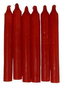 Red Ritual Candles (Set of 6)