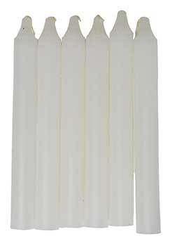 White Ritual Candles (Set of 6)